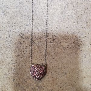 Brighton Pink Crystal Reversible Necklace